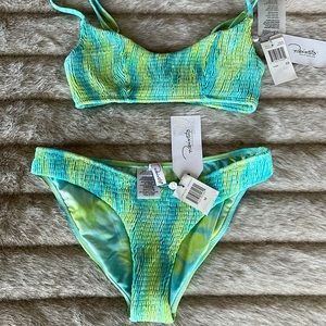 Peixoto bikini top XS bottom M color Lagoontd